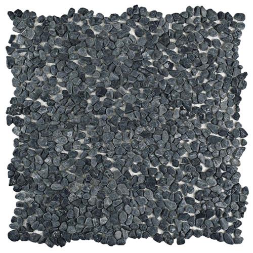 Picture of Pebblini 711 Graphite 12-1/4"x12-1/4" Pebble Stone Mos