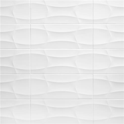 Picture of Nova Blanco Arrow Decor 7-7/8"x19-5/8" Ceramic W Tile