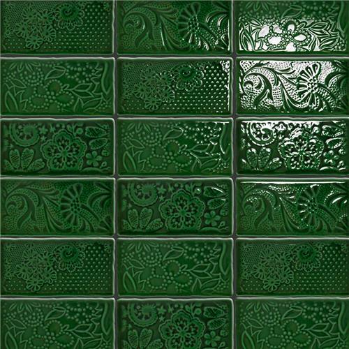 Picture of Viva Feelings Antic Verde 3"x6" Ceramic Wall Tile