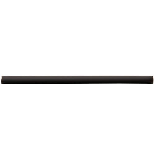 Picture of Castillo Matte Black 1/2"x12" Demi-Bullnose Ceramic W Trim