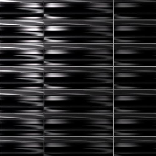 Picture of Crown Heights Maori Glossy Black 2-5/8"x7-7/8" Cer W Tile