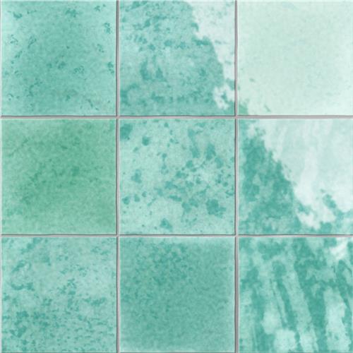 Picture of Menorca Aqua 4"x4" Ceramic Wall Tile