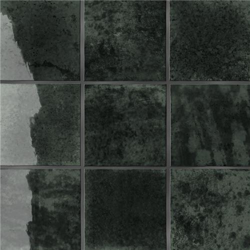 Picture of Menorca Forest Black 4"x4" Ceramic Wall Tile