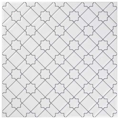 Picture of Sevillano Giralda White 7-7/8"x7-7/8" Ceramic Wall Tile