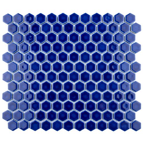 Picture of Metro Ion 1" Hex Sapphire 10-1/4"x11-7/8" Porcelain Mosaic