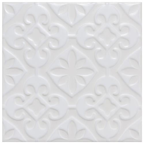 Picture of Triplex Valverde White 7-3/4"x7-3/4" Ceramic Wall Tile