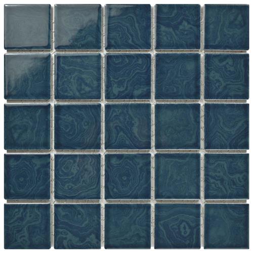 Picture of Resort Coral Blue 12"x12" Porcelain Mos